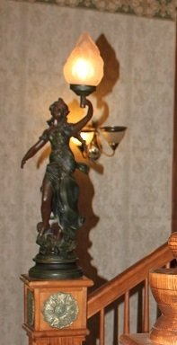 FaithSpun | Young Victorian | Annabelle the Newel Post Light