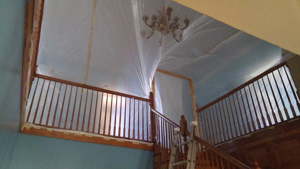 FaithSpun | Young Victorian | Tenting for Floor Sanding